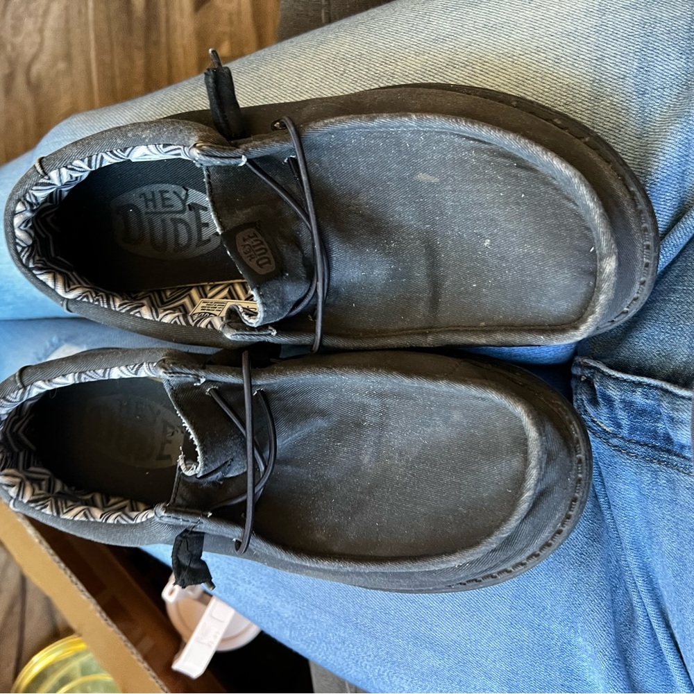 Hey Dude Men's Black Casual Shoes